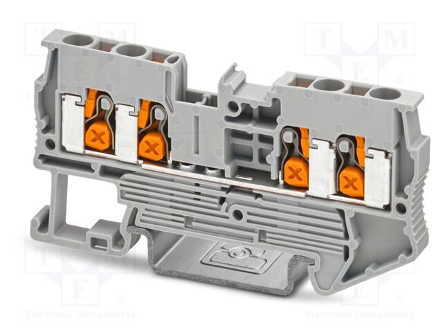 Splice terminal: rail; XT; 24A; 800V; PA; L: 35.3mm; 0.5÷4mm2; ways: 1