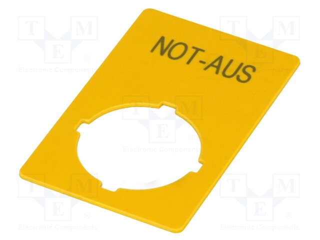 Description label; 22mm; RMQ-Titan; Colour: yellow