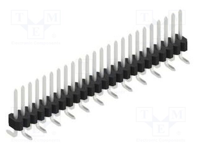 Connector: pin strips; pin header; male; PIN: 24; 1.27mm; SMT; 1x24