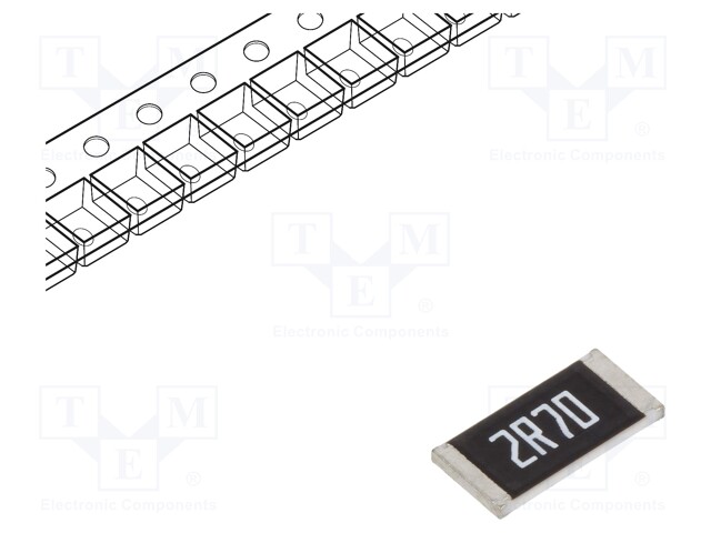 Resistor: thick film; SMD; 2512; 2.7Ω; 1.5W; ±1%; -55÷155°C