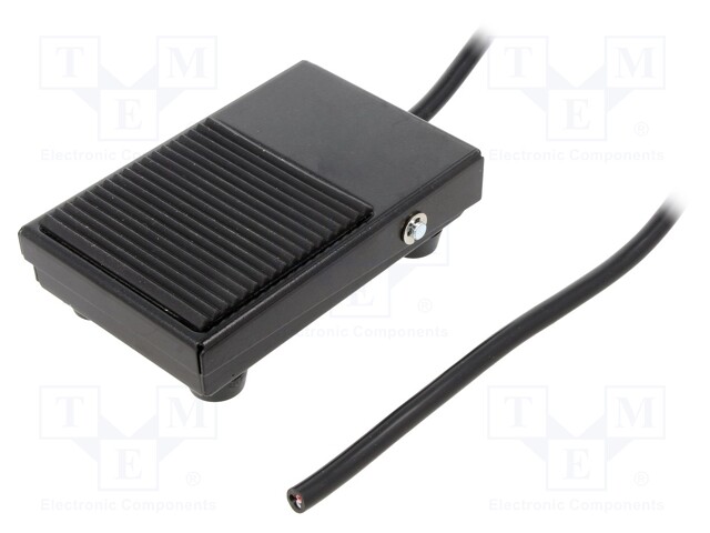 Switch: foot; Stabl.pos: 1; NC + NO; 10A/250VAC; Leads: 1m lead
