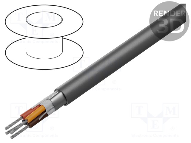 Wire; EcoCable® Mini,EcoGen™,UL AWM 21460,VW-1; 4x28AWG; MPPE