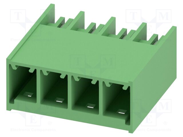 PCB headers, nominal cross section: 6 mm?, color: green, nom