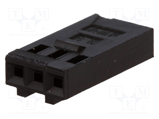 Plug; wire-board; female; AMPMODU MOD IV; 2.54mm; PIN: 3; for cable