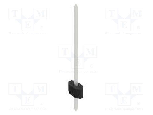 Connector: pin strips; pin header; male; PIN: 1; 1.27mm; THT; 1x1