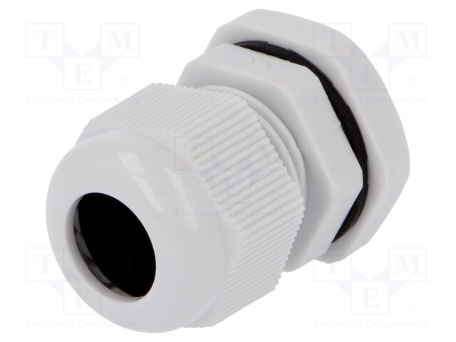 Cable gland; PG13,5; IP67; Mat: polyamide; grey