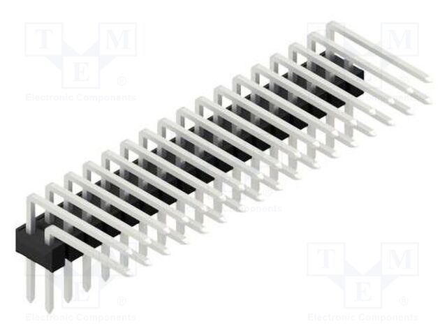 Connector: pin strips; pin header; male; PIN: 34; 2.54mm; THT; 2x17