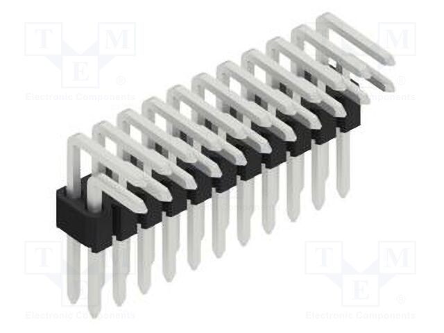 Connector: pin strips; pin header; male; PIN: 22; 1.27mm; THT; 2x11