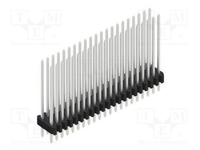 Connector: pin strips; pin header; male; PIN: 42; 1.27mm; THT; 2x21