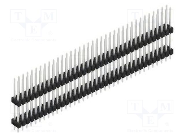 Connector: pin strips; pin header; male; PIN: 72; 2.54mm; THT; 2x36