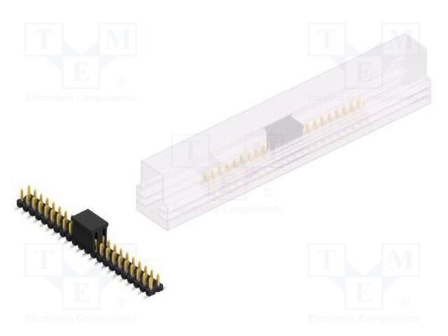 Connector: pin strips; pin header; male; PIN: 44; 2.54mm; SMT; 2x22