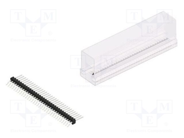 Connector: pin strips; pin header; male; PIN: 33; 1.27mm; SMT; 1x33