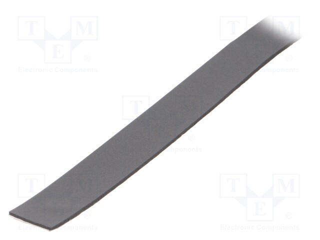 Tape: sealing; W: 30mm; L: 30m; Thk: 3mm; grey; caoutchouc hot-melt
