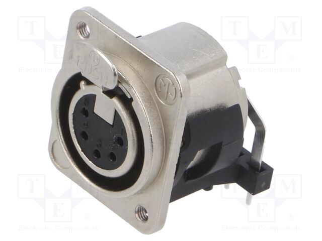 CHASS. CON. FEMALE 5POLE H W/M3