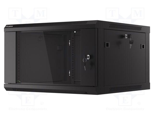 Enclosure: rack cabinet; Standard: 19"; 6U; black; Z: 600mm; X: 600mm