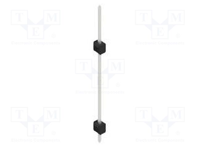 Connector: pin strips; pin header; male; PIN: 1; 2.54mm; THT; 1x1