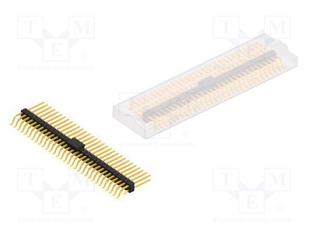 Connector: pin strips; pin header; male; PIN: 62; 2.54mm; SMT; 2x31