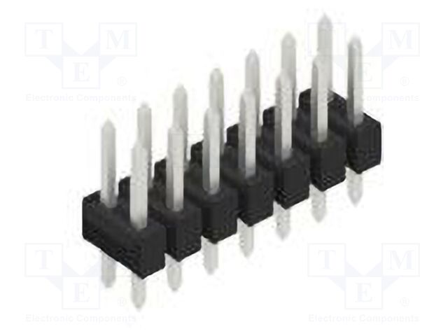 Connector: pin strips; pin header; male; PIN: 14; 2.54mm; THT; 2x7