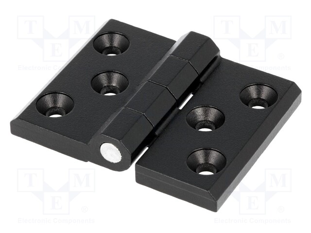 Hinge; Width: 76mm; zinc and aluminium alloy; black; H: 60mm