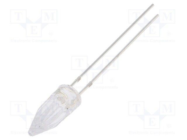LED; 5mm; orange; 500÷750mcd; 100°; 20mA; 12V; Front: Rocket