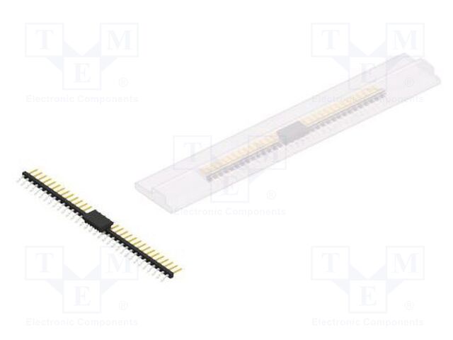 Connector: pin strips; pin header; male; PIN: 33; 2mm; SMT; 1x33
