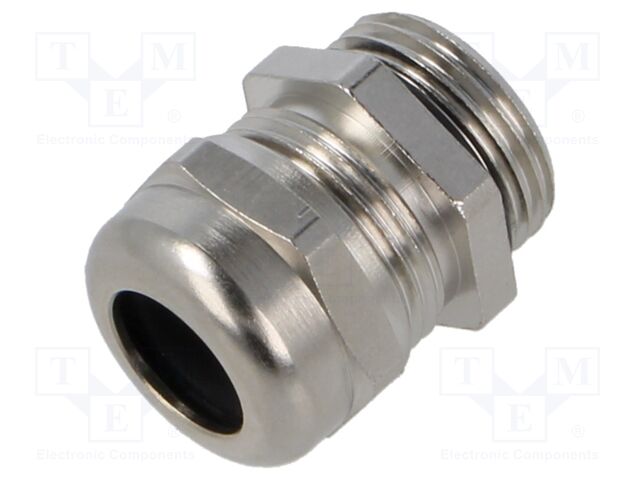 Cable gland; M20; Mat: brass; Body plating: nickel