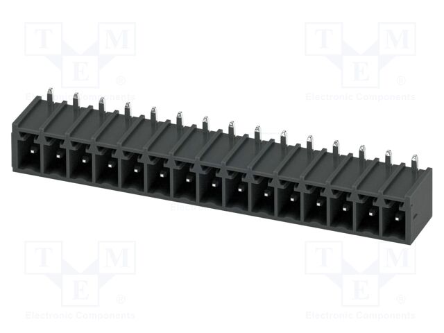 PCB headers, nominal cross section: 1.5 mm2, color: black, n