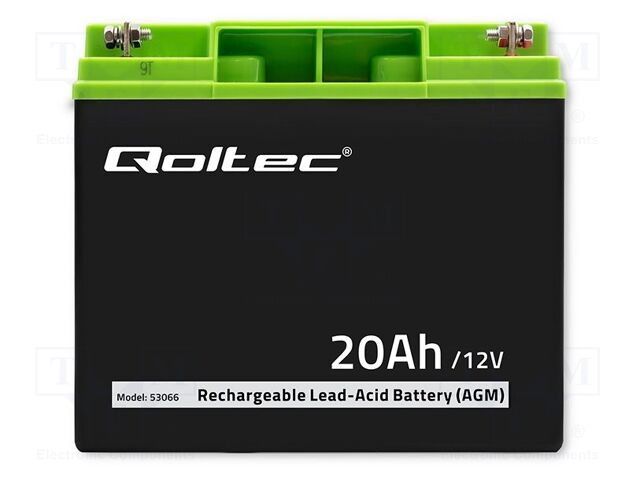 Re-battery: acid-lead; 12V; 20Ah; AGM; maintenance-free