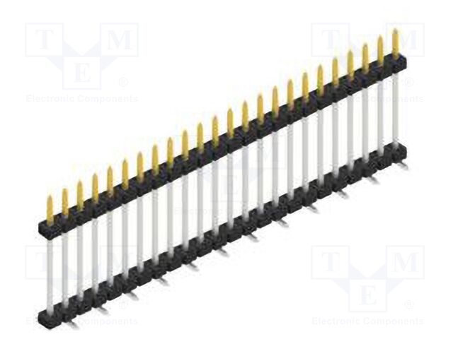 Connector: pin strips; pin header; male; PIN: 24; 2mm; SMT; 1x24