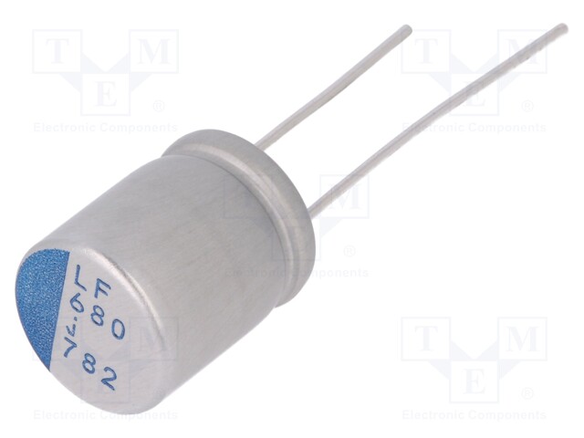 Capacitor: polymer; 680uF; 6.3VDC; ESR: 6mΩ; PLF; THT; ±20%; 2000h