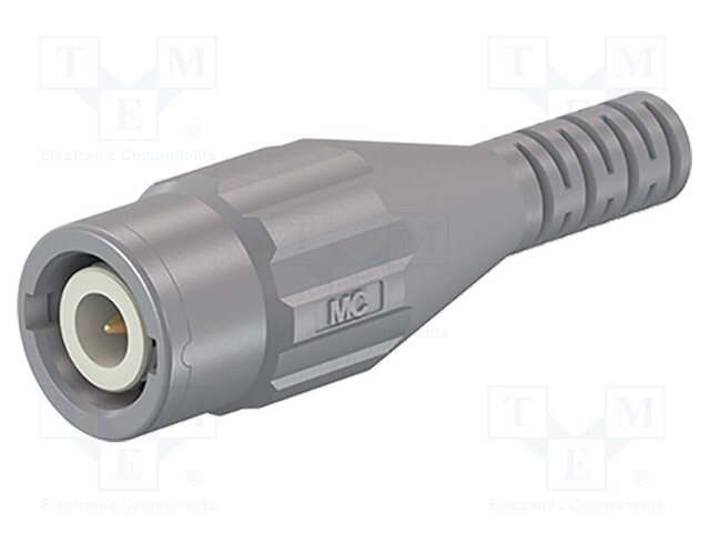 Connector: socket; BNC; grey; Connection: soldering; 5÷40°C; female