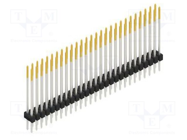 Connector: pin strips; pin header; male; PIN: 54; 2.54mm; THT; 2x27