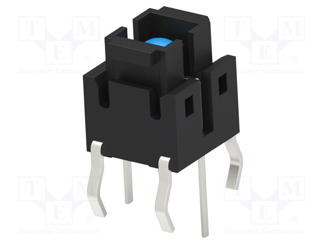 Microswitch TACT; SPST-NO; Pos: 2; 0.05A/12VDC; THT; LED; 1.57N