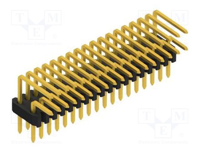 Connector: pin strips; pin header; male; PIN: 36; 1.27mm; THT; 2x18