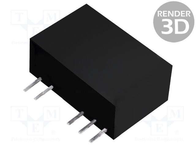 Converter: DC/DC; 1W; Uin: 4.5÷5.5V; Uout: 5VDC; Uout2: -5VDC; SIP6