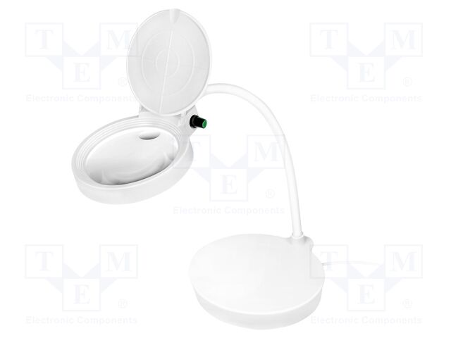 Desk magnifier; with backlight; 8dpt,32dpt; Ø100mm; 2.5W; 6800K