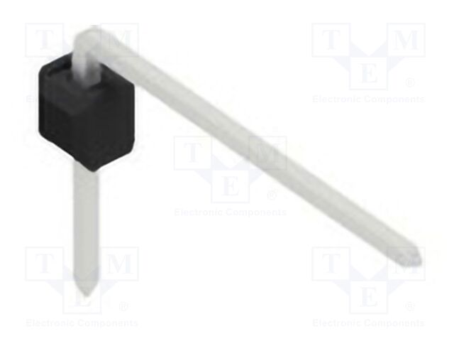 Connector: pin strips; pin header; male; PIN: 1; 2.54mm; THT; 1x1