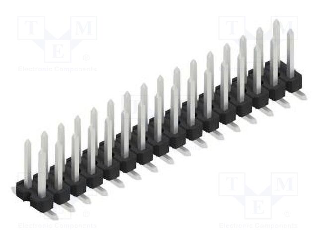 Connector: pin strips; pin header; male; PIN: 32; 2.54mm; SMT; 2x16