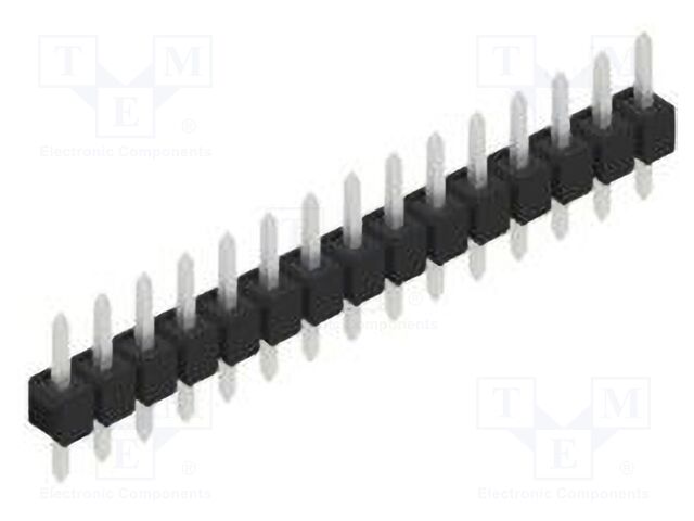 Connector: pin strips; pin header; male; PIN: 15; 2.54mm; THT; 1x15
