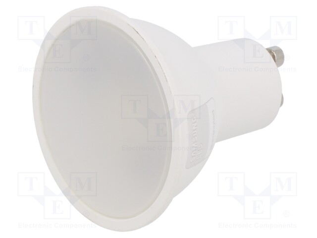 LED lamp; cool white; GU10; 220/240VAC; 400lm; P: 4.5W; 100°; 6400K
