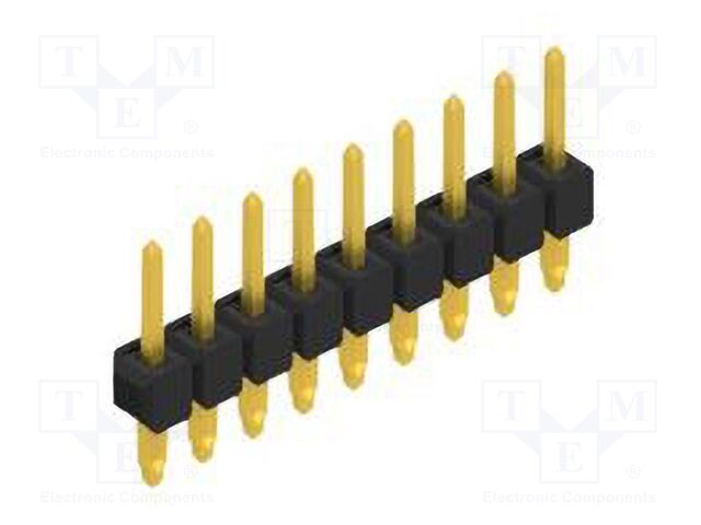 Connector: pin strips; pin header; male; PIN: 9; 2.54mm; THT; 1x9
