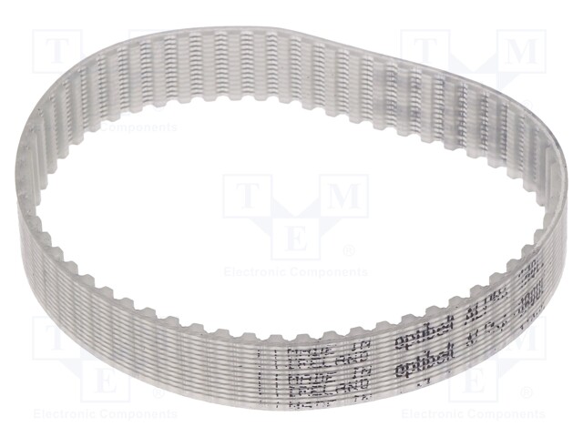 Timing belt; T2.5; W: 8mm; H: 1.3mm; Lw: 150mm; Tooth height: 0.7mm