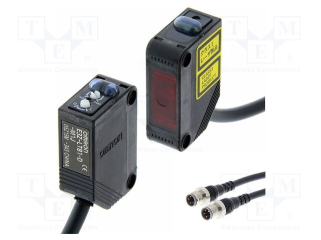 Sensor: photoelectric; diffuse-reflective