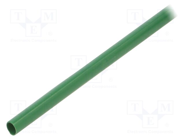 Heat shrink sleeve; thin walled,glued; 3: 1; 6mm; L: 1000mm; green