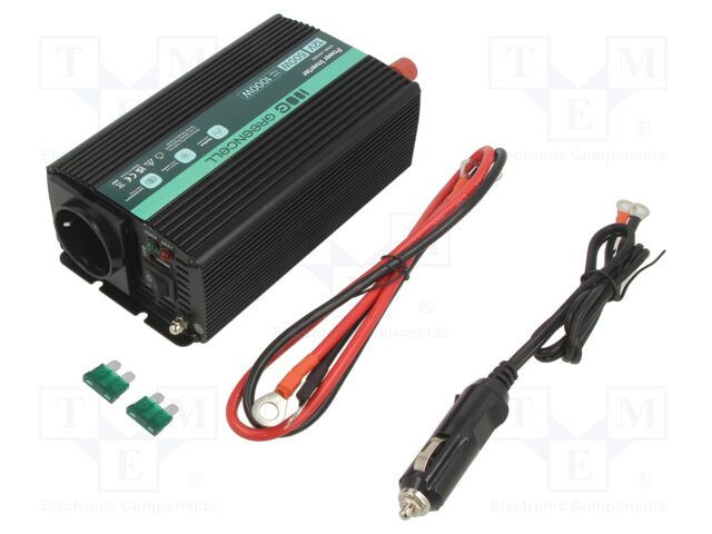 Converter: DC/AC; 500W; Uout: 230VAC; 12V; universal; 189x106x60mm