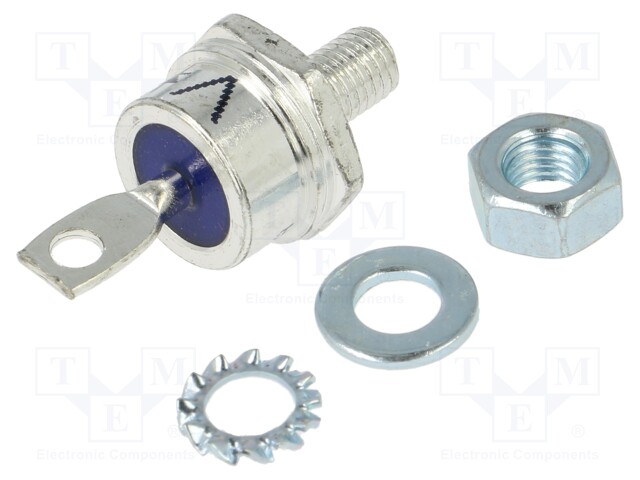 Diode: stud rectifying; 1.6kV; 1.4V; 85A; cathode stud; DO203AB