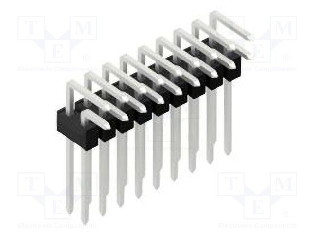 Connector: pin strips; pin header; male; PIN: 18; 2.54mm; THT; 2x9