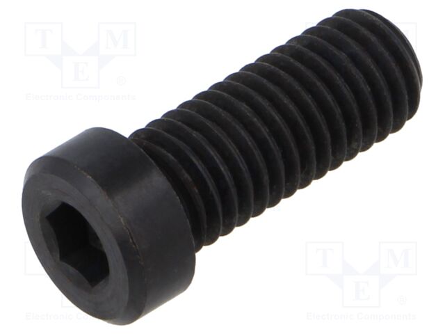 Screw; M10x25; 1.5; Head: cheese head; hex key; HEX 6mm; steel