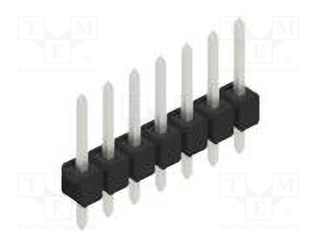 Connector: pin strips; pin header; male; PIN: 7; 2.54mm; THT; 1x7