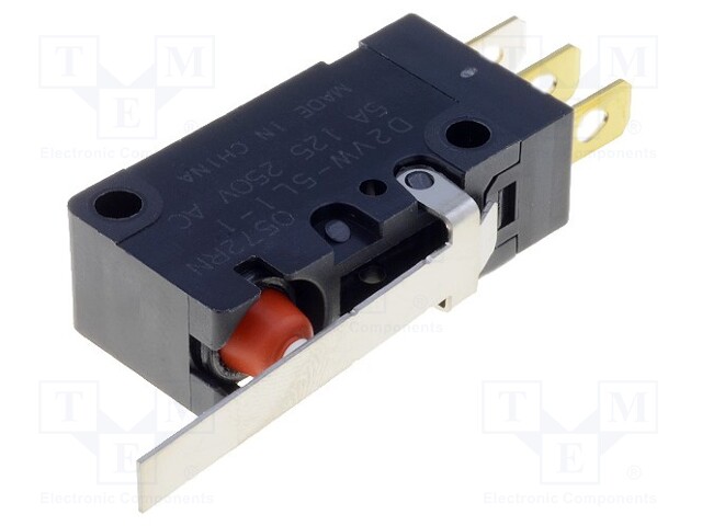 Microswitch SNAP ACTION; with lever; SPDT; 5A/250VAC; 5A/30VDC